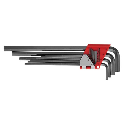 TENG EXTRA LONG METRIC HEX KEY SET, 9PCE, 1.5MM-10MM