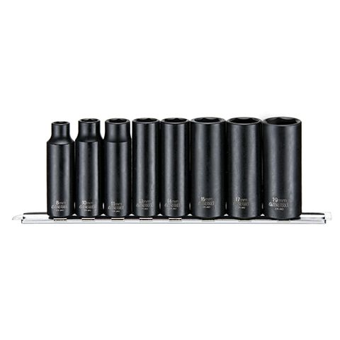 TENG 8PCE 3/8" DR. DEEP IMPACT SOCKET SET 8-19MM