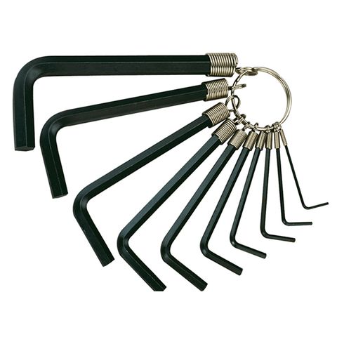 TENG STANDARD METRIC HEX KEY SET, 10PCE, 1.5MM-10MM