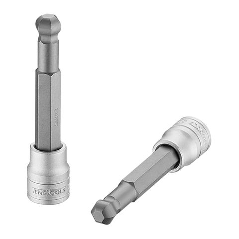 CHROME SOCKETS - 3/8" DRIVE BALL END IN HEX METRIC