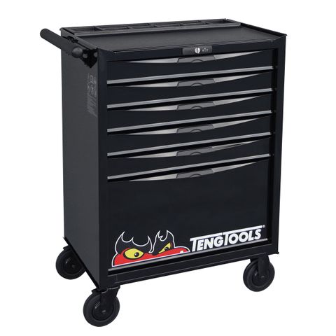 TENG 6-DR. 8-SERIES ROLLER CABINET - BLACK**