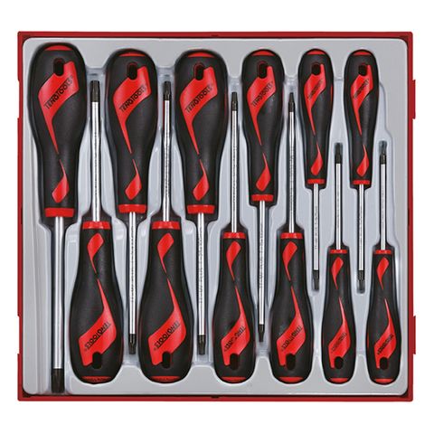 TENG 12PCE MD TX SCREWDRIVER SET - TTD-TRAY