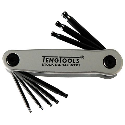 TENG FOLDING BALL-END TX KEY SET, 8PCE