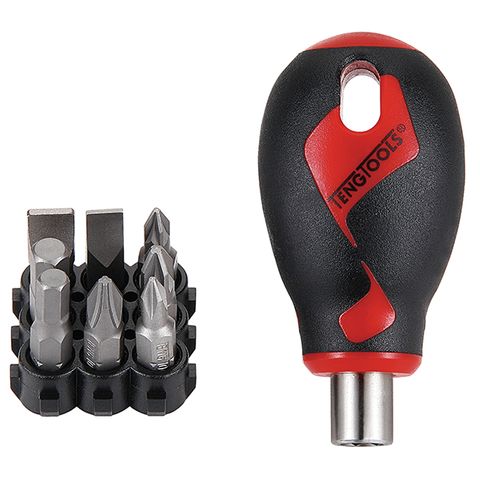 TENG 9PC MD STUBBY BITS SCREWDRIVER