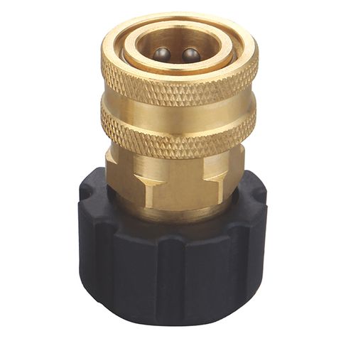 QUICK CONNECT 3/8" BSP SOCKET TO M22 FEMALE SWIVEL NUT, TO SUIT PRESSURE WASHER