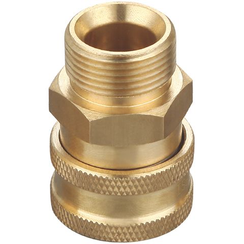 QUICK CONNECT 3/8" BSP SOCKET TO M22 MALE THREAD, TO SUIT PRESSURE WASHER