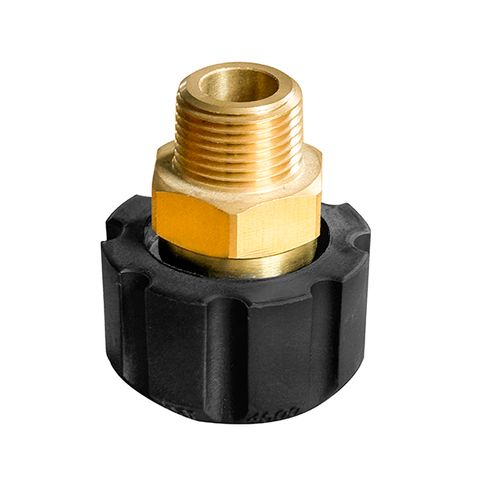 3/8" MALE THREAD TO M22 FEMALE SWIVEL NUT, TO SUIT PRESSURE WASHER