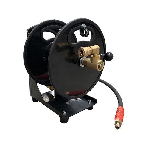 PRESSURE WASHER HOSE REEL 30M PORTABLE WITH COUPLERS ITM Industrial Products