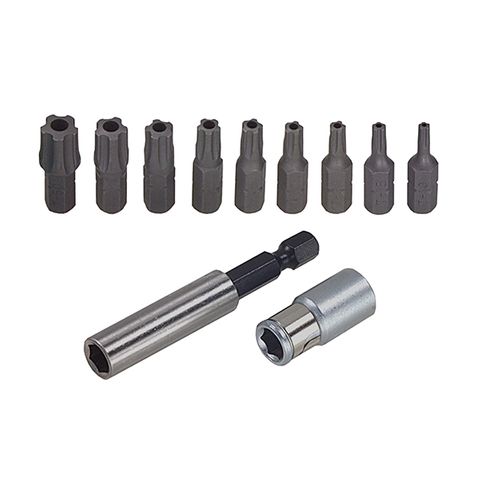 RYTOOL 11PC 5 POINT TORX BITS SET