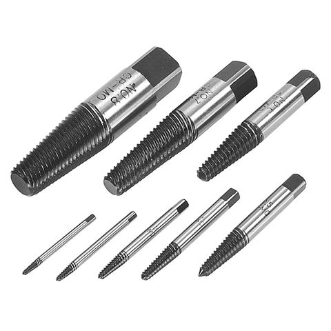 RYTOOL SPIRAL SCREW EXTRACTOR SET, 8 PIECE