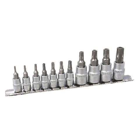 RYTOOL 11PC 3/8 & 1/4 DR. 5 POINT TPX SOCKET SET