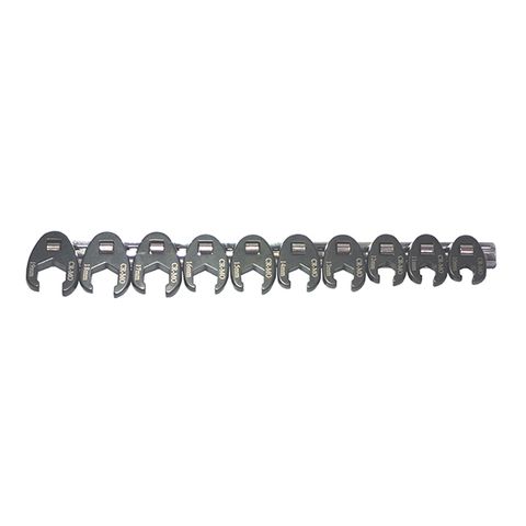 RYTOOL 10PC METRIC CROWFOOT WRENCH SET