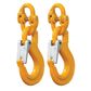 SAFETY CHAIN HOOK SET 6MM COMPONENTS, 8MM CHAIN, 2000KG MAX TOWING CAPACITY