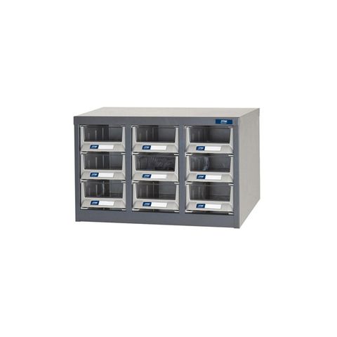ITM PARTS CABINET, METAL A6 9 DRAWERS 533W x 265D x 310H