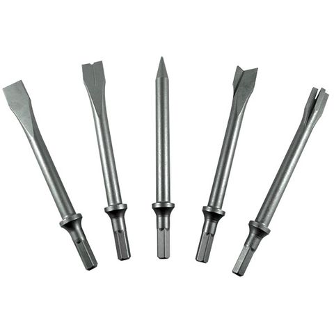 M7 CHISEL SET, 175MM LONG, 10MM HEX SHANK, 5 PIECE TO SUIT SC222C