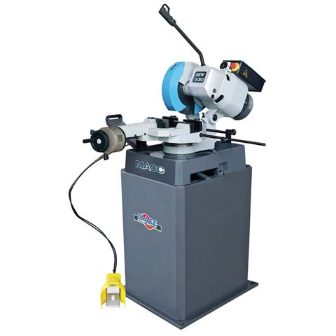 MACC 350MM 3PH 20/40RPM DOUBLE VICE COLDSAW WITH FOOT CONTROLLED PNEUMATIC VICE ELECTRIC COOLANT PUMP