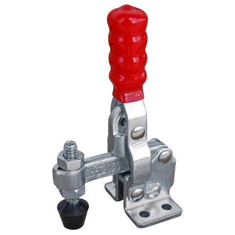 TOGGLE CLAMP, VERTICAL, FLANGED BASE, STRAIGHT HANDLE, 91KG CAP, 32.9MM REACH