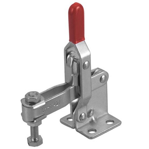 TOGGLE CLAMP, VERTICAL, FLANGED BASE, STRAIGHT HANDLE, 200KG CAP, 63MM REACH