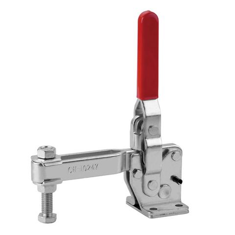 TOGGLE CLAMP, VERTICAL, FLANGED BASE, STRAIGHT HANDLE, 75KG CAP, 31MM REACH