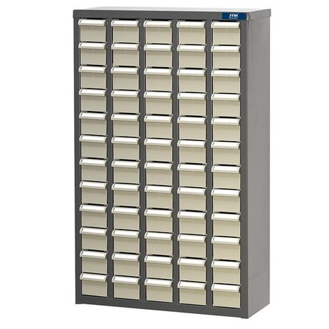 ITM PARTS CABINET, METAL, A8 60 DRAWERS 586W x 222D x 937H