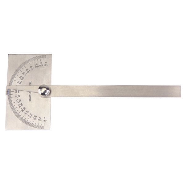 DP/R/6 GROZ DEGREE PROTRACTOR, RECTANGULAR HEAD, 150MM BLADE GZ01224 ITM Industrial Products