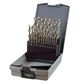 HOLEMAKER JOBBER DRILL SET IN ABS  CASE, 118* SPLIT POINT, IMPERIAL, 21PCE 1/16 - 3/8" X 1/64"