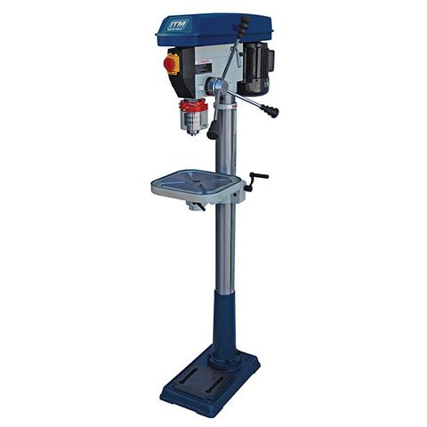 ITM PEDESTAL FLOOR DRILL PRESS, 3MT, 20MM CAP, 12 SPEED, 360MM SWING, 750W 240V