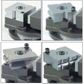 RHV/100 GROZ 100MM ROTARY HEAD SWIVEL MILLING VICE, 4 DIFFERENT JAW FACES