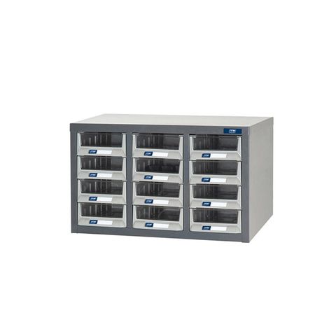 ITM PARTS CABINET, METAL, A5 12 DRAWERS 586W x 290D x 350H