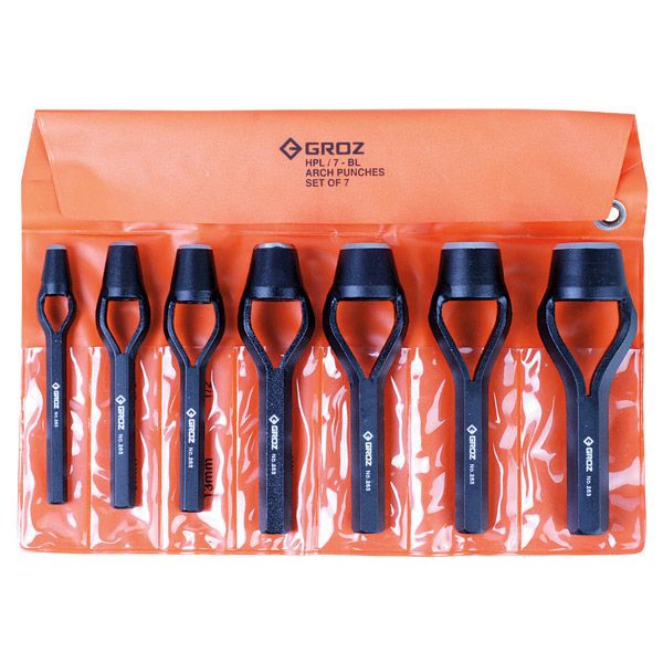 HPL 7 BEL ST GROZ ARCH WAD PUNCH SET 6 25MM 7 PCE GZ 26441 ITM Industrial Products