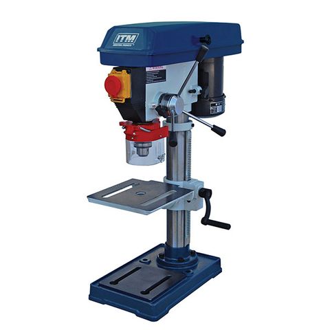 ITM BENCH DRILL PRESS, 13MM CAP, 5 SPEED, 260MM SWING, 375W 240V