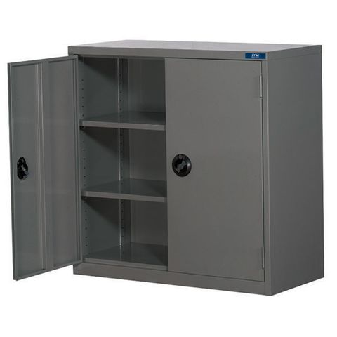 ITM LOCKABLE CABINET, METAL WITH 2 SHELVES, 880W X 400D X 880W