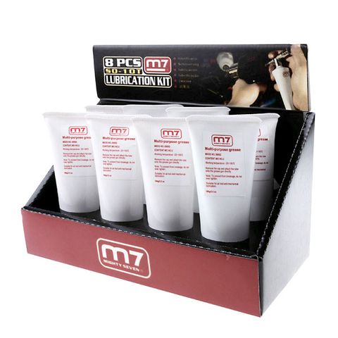 M7 AIR TOOL LUBRICANT COUNTER DISPLAY, 8 X 100ML TUBES