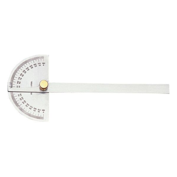 DP/6 GROZ DEGREE PROTRACTOR, ROUND HEAD, 150MM BLADE GZ01220 ITM Industrial Products