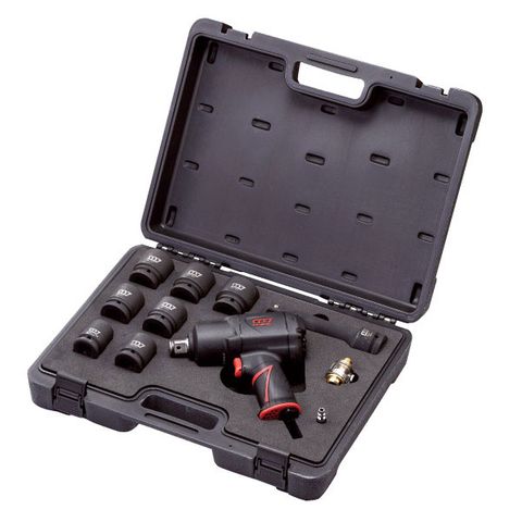 M7 IMPACT WRENCH KIT, COMPOSITE Q-SERIES, PISTOL STYLE, 3/4" DR, 1400 FT/LB, IN BLOW MOULD CASE WITH & SOCKETS AND 180MM EXTENSION