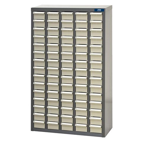 ITM PARTS CABINET, METAL WITH ABS DRAWERS ST1 75 DRAWERS 586W x 222D x 937H