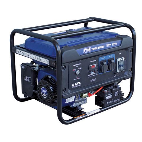 ITM 4KVA GENERATOR PETROL, 3400 WATT PEAK ELECTRIC START