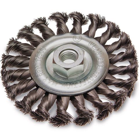 STEEL TWIST KNOT WIRE WHEEL BRUSH