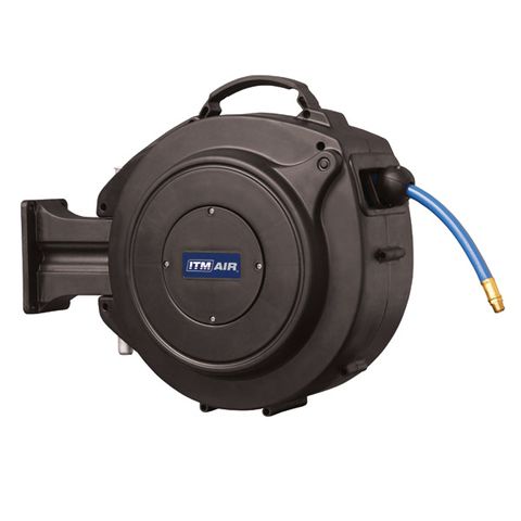 ITM RETRACTABLE AIR HOSE REEL, 10MM X 15M PVC AIR HOSE WITH 1/4 BSP MALE  FITTINGS - TM300-015 - ITM Industrial Products