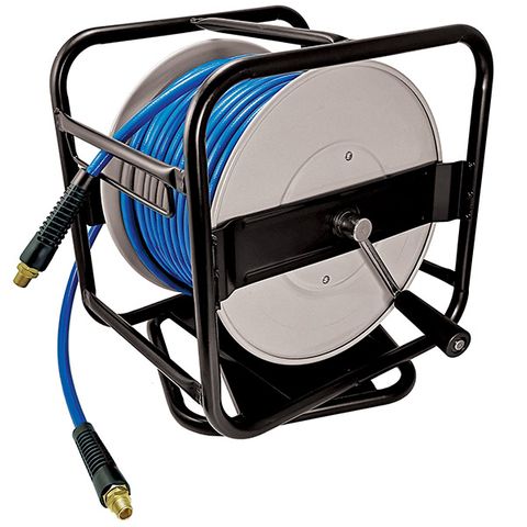 ITM MANUAL AIR HOSE REEL, 8MM X 40M PVC AIR HOSE WITH 1/4 BSP MALE  FITTINGS - TM300-040 - ITM Industrial Products