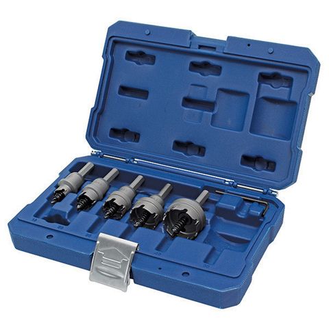 HOLEMAKER 5 PIECE TCT HOLESAW SET, 4.5MM DEPTH, CONTAINS 16, 20, 25, 32 & 40MM DIA.