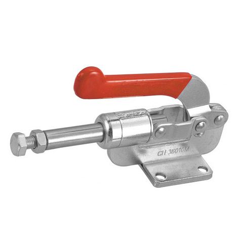 TOGGLE CLAMP, PUSH/PULL, FLANGE BASE, BENT HANDLE, 364KG CAP, 40.9MM REACH