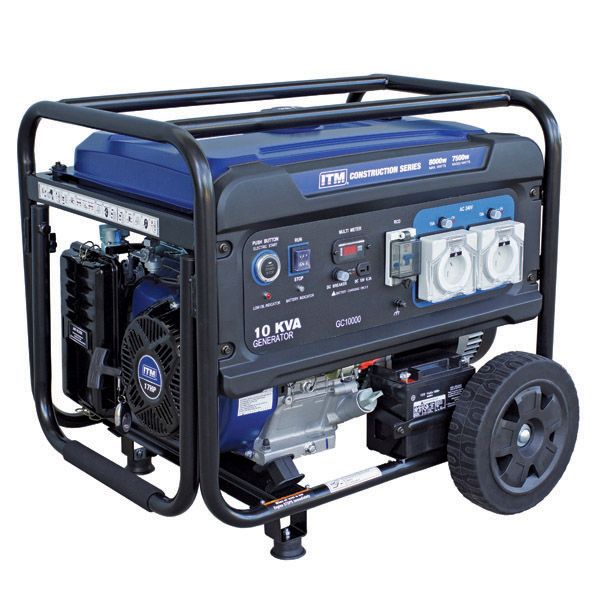 ITM 10KVA GENERATOR PETROL CONSTRUCTION, 8000 WATT PEAK ELECTRIC START