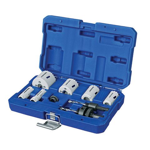 HOLEMAKER COBALT HOLESAW SET, ELECTRICIANS, INCLUDING 16,20,25,32,40,51MM PLUS ARBORS