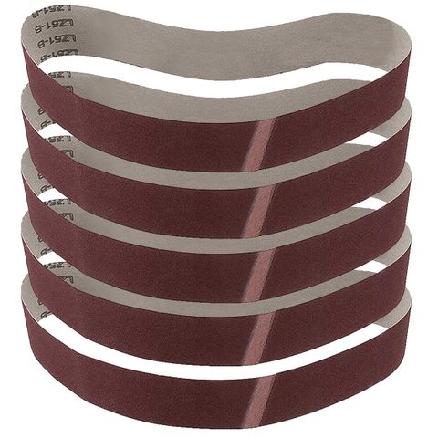 SANDING BELT ALUM. OXIDE 5PK ASSORT. GRIT 915X50MM TO SUIT PO362 MULTITOOL