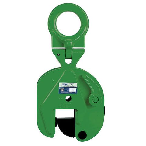 ITM VERTICAL LIFTING CLAMP, 2 TONNE, 25MM OPENING WIDTH