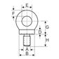 LIFTING COLLARED EYEBOLT WITH METRIC THREAD BS 4278