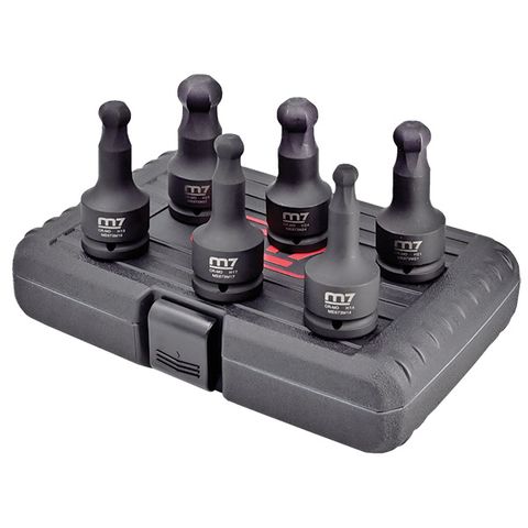 M7 3/4" DRIVE BALL END IN HEX IMPACT SOCKET SETS