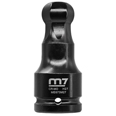 M7 HEX BALL END IN HEX IMPACT SOCKET, 3/4" DR, 27MM
