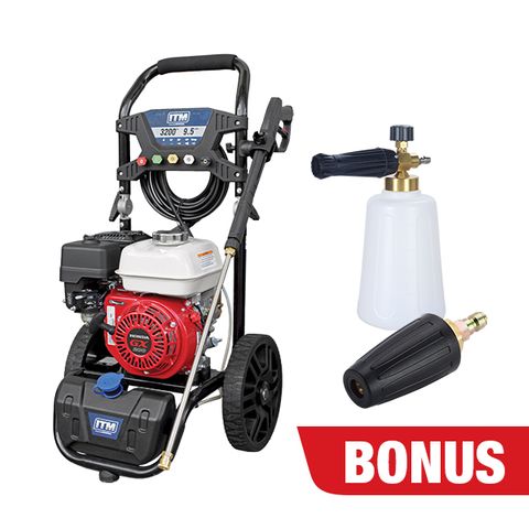 ITM PETROL PRESSURE WASHER GX200 HONDA ENGINE 3200PSI 9.5L/MIN